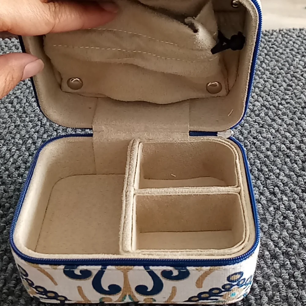 Wellspring Canvas Covered Jewelry Box